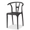 Baxton Studio Warner ModernBlack Plastic Dining Chair Set , PK4 194-4PC-12036-ZORO - alternate 4